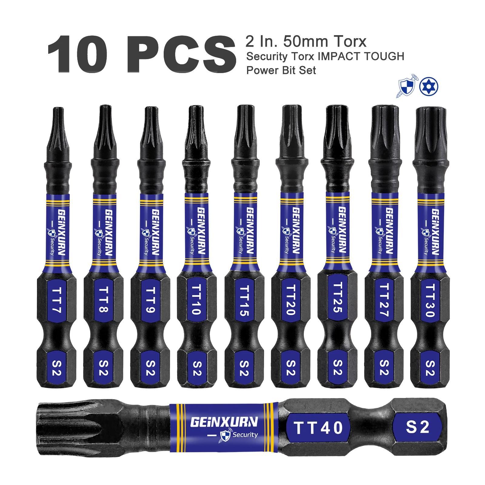 

Security Torx Screwdriver Bit Set TT7-TT40, Magnetic Torx Head Insert Bits with Impact Magnetic Bit Holder
