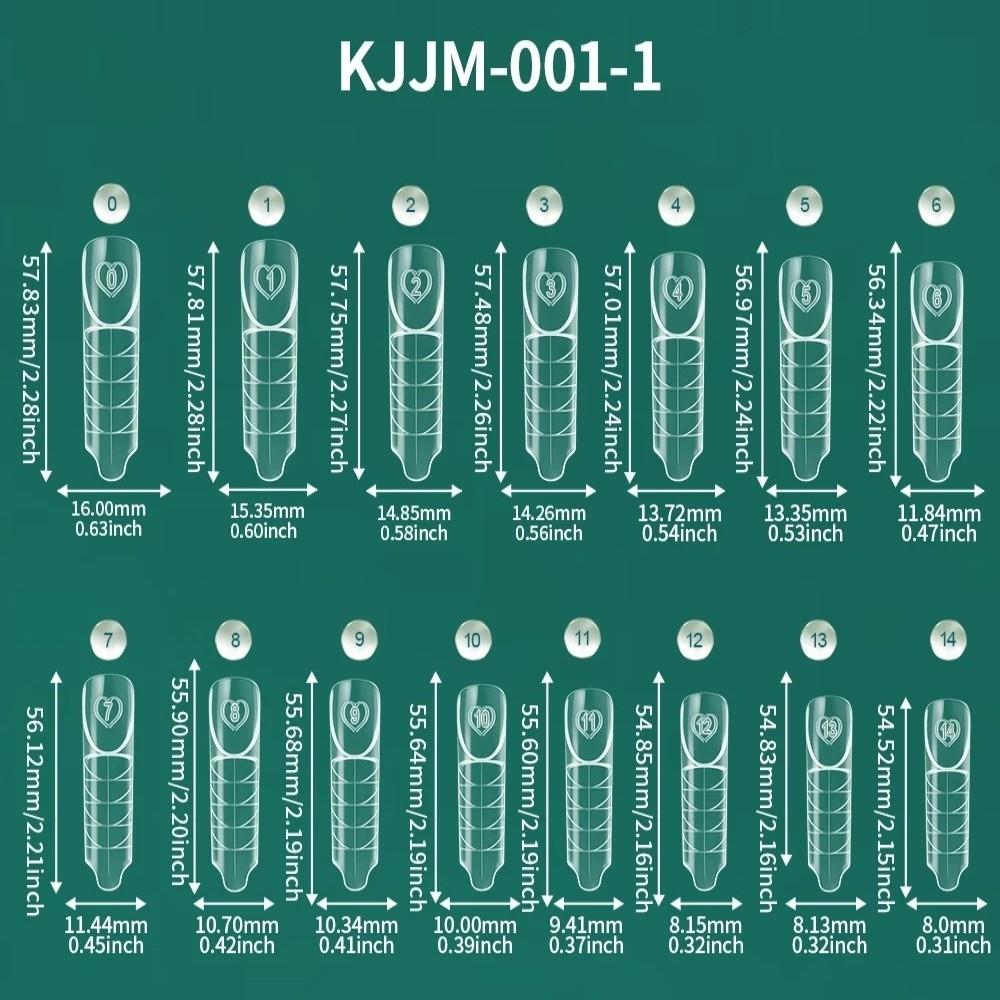 75/150Pcs Transparent Space Nail Forms Reusable Poly Gel Forms  Manicure Tools