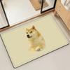Doge funny Emoticon S-Shiba M-Meme Microfiber Decorative Versatile Flannel Floor Bath Door Mat Quick Dry Absorbent Non-slip Sole