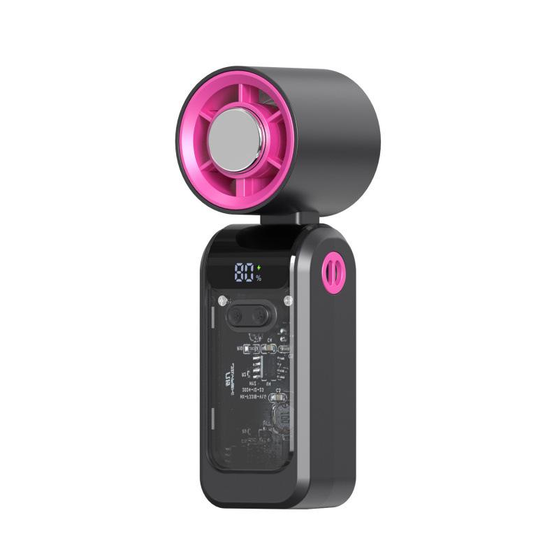 Portable High-Speed Foldable Turbine Neck Fan with USB Charging 43*42*124