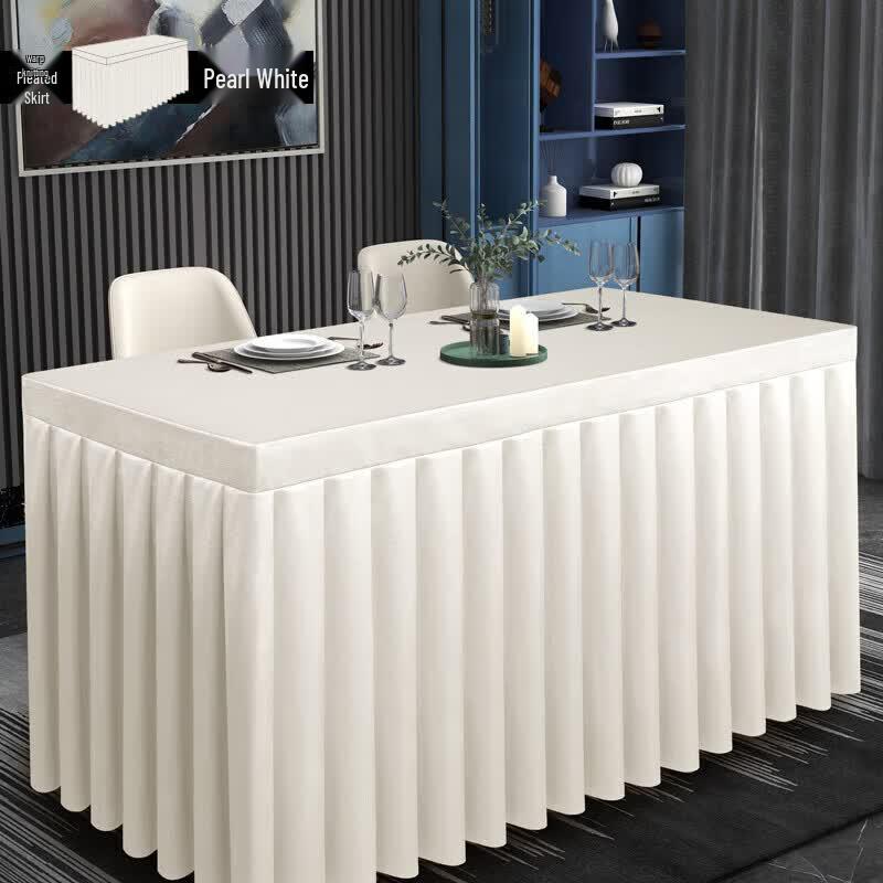 Premium Satin Conference Tablecloth & Desk Skirt