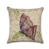 Cute Butterfly Pattern Pillow Case Beautiful Butterfly Cotton Linen Pillow Case Decorative Pillowcases Kussensloop Almohada