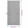 Sports Towels 2 Pcs Dark Grey 100 X 50 Cm