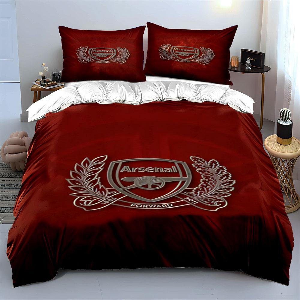 Arsenal Logo with Laurels. Bedding Sets Duvet Cover Sets Duvet Covers Pillowcases(1 * Duvet Cover 2 * Pillowcases, Without Duvet Insert)