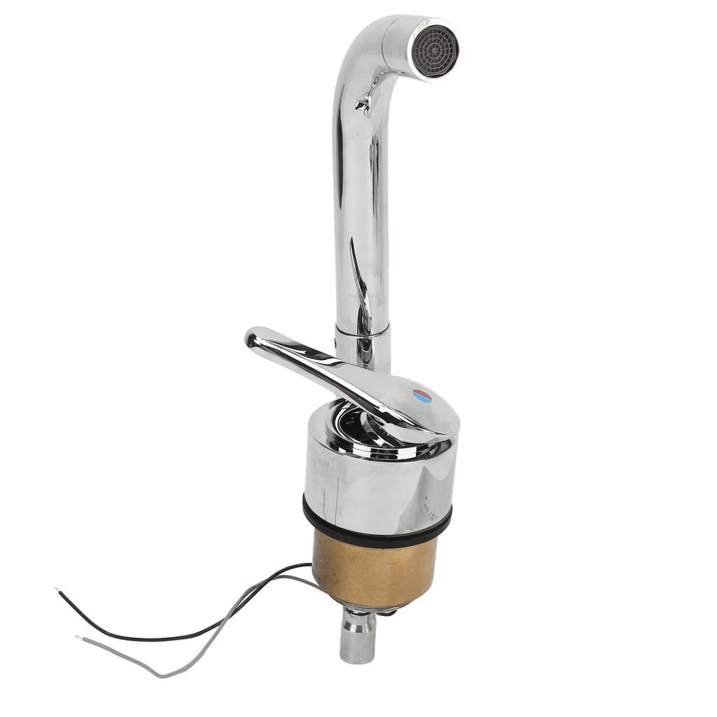 RV Water Faucet 360 Degree Rotatable 316 Stainless Steel Hot Cold Water Supply for Campers RVs Travel Trailers