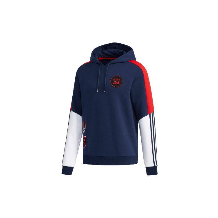 adidas Neo Men s Navy Blue Star Wars Logo Pullover Hoodie EI4544 S