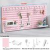 Desktop DIY Pegboard: Large Accessory Holder for Office or Home Desk, Clamp-Standing Storage, Hanging Rack, Countertop Decoration Display.