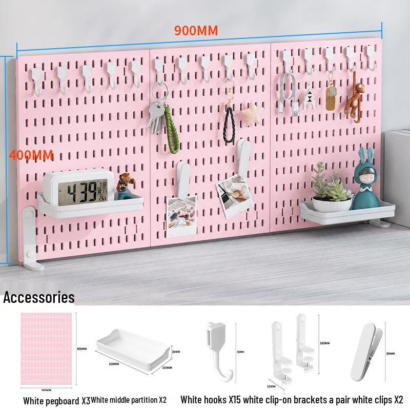 Desktop DIY Pegboard: Large Accessory Holder for Office or Home Desk, Clamp-Standing Storage, Hanging Rack, Countertop Decoration Display.