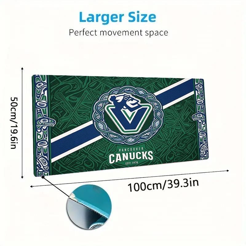 VANCOUVER CANUCKS Logo Color Mouse Pad Large Gaming Table Cushion Non-slip Laptop Tablet Big Mousepad XXL Mat Mini PC Playmat With Lock edge