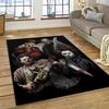 Tappeto Personaggio Film Horror Chucky Pennywise Halloween per Camera da Letto Soggiorno Casa Decorazione Divano, Tappetino Grande Decorativo da Pavimento