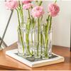 Test Tube Glass Vase Insertion Type Decorative Flower Rack Hydroponic Flower Pot Combination Vase Office Living Room Decoration