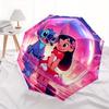 1pc Happy Lilo & Stitch Automatic Opening and Closing Cartoon Umbrella - Suitable for Various Occasions, Outdoor Activities, Lightweight and