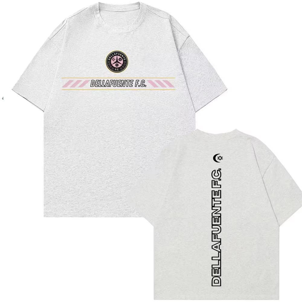 Rapper Dellafuente Album Tour Logo T Shirts Men Women Harajuku Fashion Hip Hop T-shirt Streetwear Oversized Tshirt Short Sleeve Casual Clothing