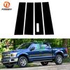 4Pcs Auto Fenster Säule Tür Beiträge Trim Abdeckung Glänzend Schwarz Für Ford F-150 2015-2021 Auto Außen Teile