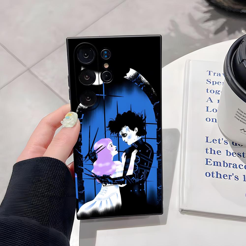 Retro Edward Scissorhands Phone Case For Samsung S26 Ultra S25 Edge Ultra S23 S22 S21 S20 Ultra Plus S24 Fe Cover