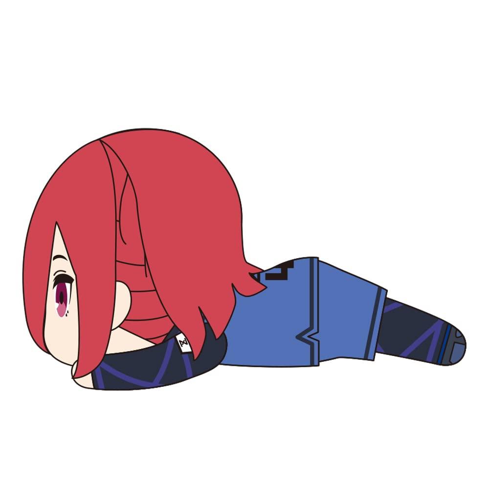 Blue Rock Lying Down Plush Toy Cut Leopard "Thin Horse" (S)