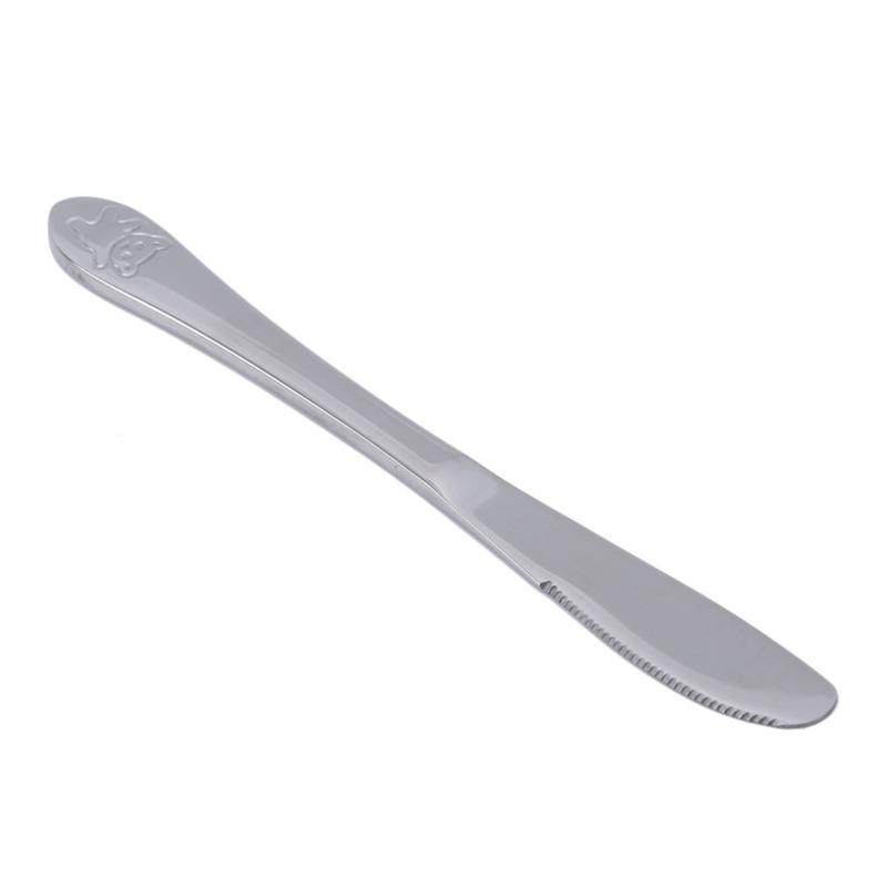Baby Teaspoon Spoon Food Feeding Fork Knife Utensils Set Stainless Steel Kids Learning Eating Habit Children Tableware