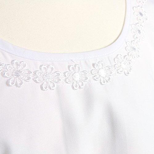 KYOETSU Women's White Apron with Sleeves for Western-Style Cooking (Size M)