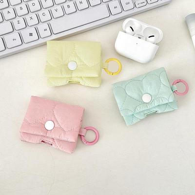 Anhänger Balletcore Herz Kopfhörer Tasche Weiche Koreanischer Stil Kopfhörer Aufbewahrungstasche Bonbon Farbe Bluetooth Headset Kopfhörer Hülle Geschenke