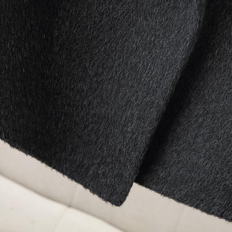 Siboer Women's 2025 Autumn Relaxed Fit Merino Wool Double-Faced Long Sleeve Coat