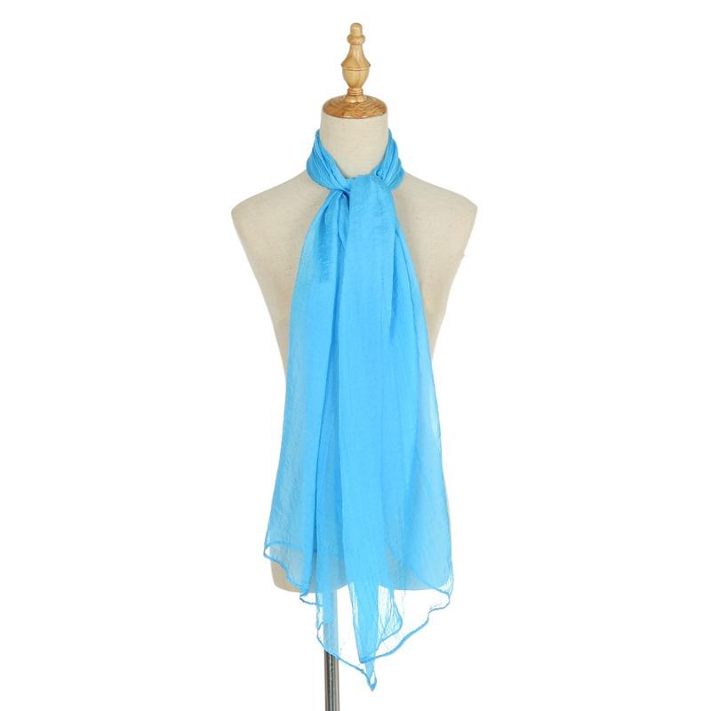New solid color silk scarf women, oversized chiffon beach scarf fashion bikini swimsuit wrap scarf shawl