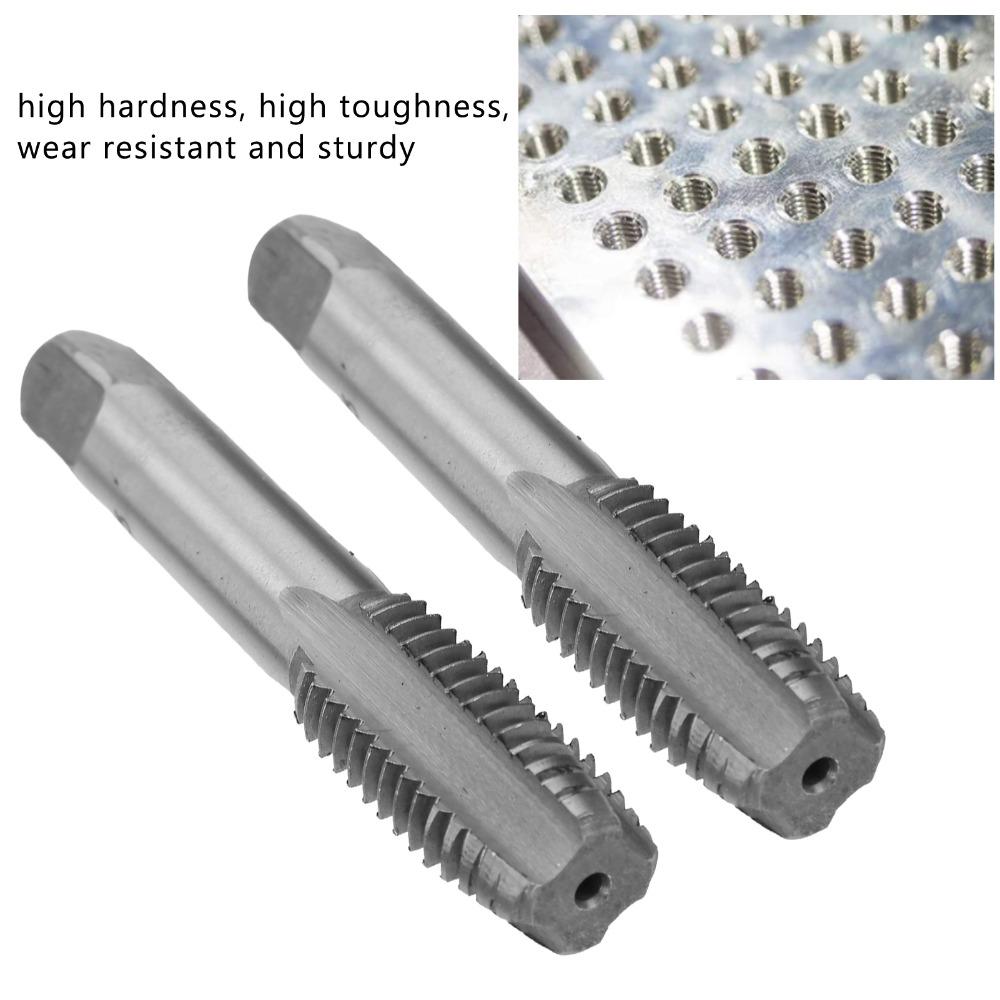 2PCS Engraved Size Marking Hand Tap M18 x 2.5mm / M20 x 2.5mm Straight Flute Tap  Automotive Repair