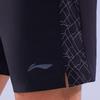 Li Ning Running Series Solid Color Mid Waist Quick Dry Breathable Straight Leg Sports Shorts Men Shorts Black AKSU047-1
