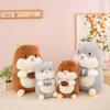 Groundhog Cute Plush Toy Holding Pine Nuts Design For Kids Bedroom Decor