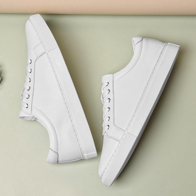 Genuine Leather Men's Casual Shoes Breathable Sneakers Fashion Designer Walking Footwear Male Running Vulcanize Shoes Trainers