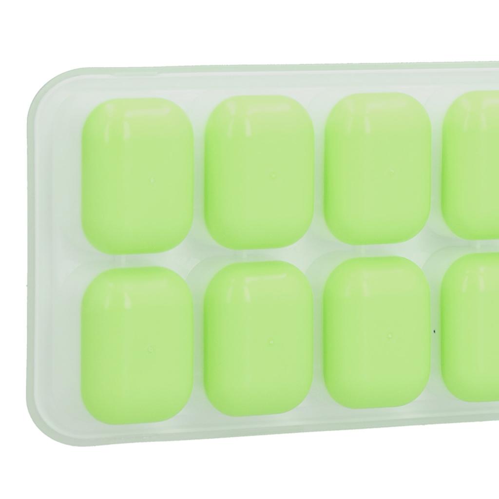Tray Food Grade Plastic Silicone Ice Mold with Removable Lid for Cocktail