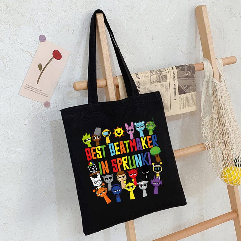 Game music box peripheral portable canvas bag to work out bento messenger bag shoulder bag large capacity