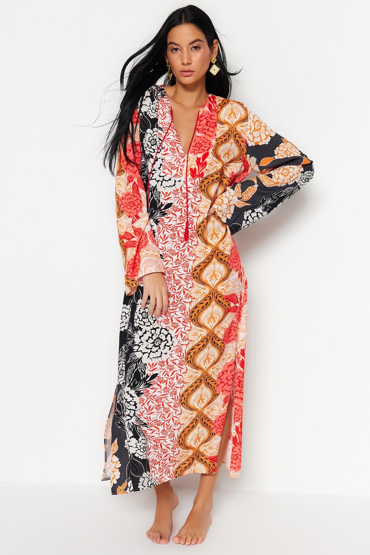 

Платье - Многоцветный - Платье-рубашка