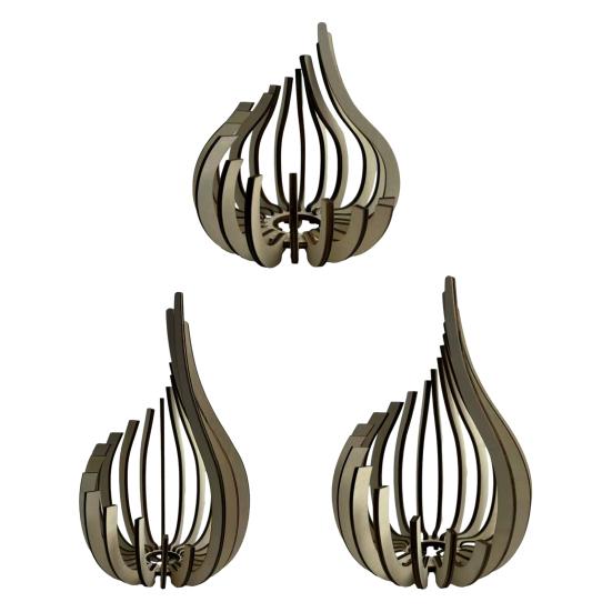 Holzkerzenhalter Moderner Minimalistischer Stil Kerzenständer Teelichthalter Handgefertigter Kerzenständer für Esstisch Kamin Regal Zuhause