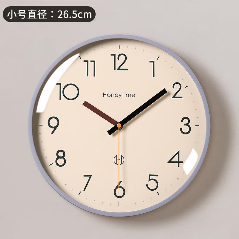1011 New Living Room Wall Clock Modern Simple Home Creative Silent Quartz Clock Wall Hanging Light Luxury High Sense