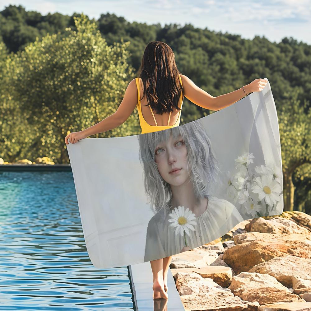 Game R-Resident Leon Kennedy Evil Towel Quick Drying Beach Towels Are Suitable For Swimming Pools Camping Yoga And The Gym