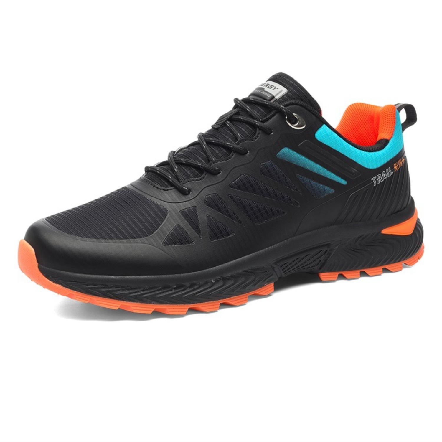 

2025 new shoes outdoor mountaineering casual shoes breathable cross-country shoes fashionable platform men s sports shoes old man shoes 41 красный черный