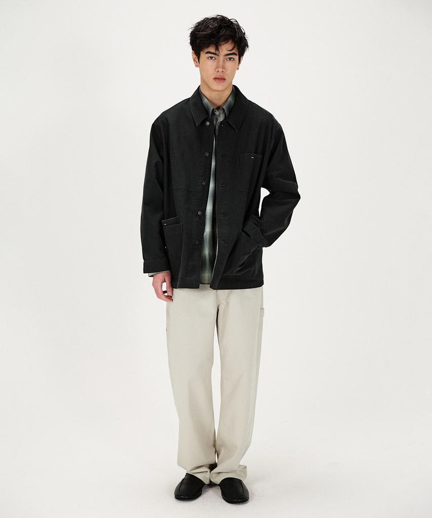Shirter Oversized French Moleskin Jacket (Black)