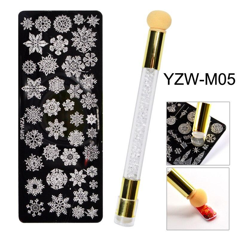 

Пластина для штамповки ногтей, набор силиконовых ручек, губка для дизайна ногтей, трафареты для переноса цветов, бабочек, кружевные узоры