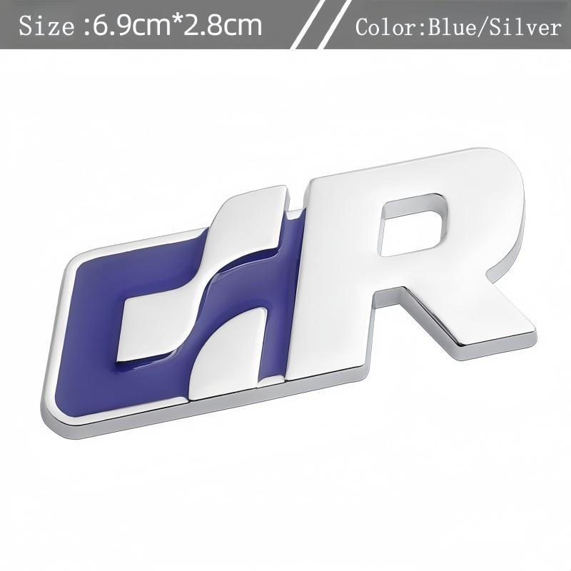 Fashion Metal Car Stickers Emblem Decal For Volkswagen R Racing VW Golf Passat Tiguan CC Sagitar Touareg SR GR Auto Stylin zf2