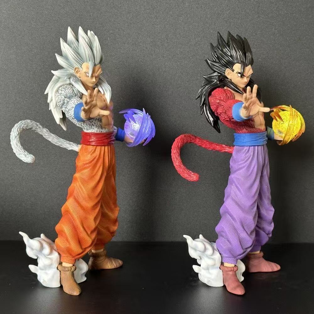 28CM Anime Dragon Ball Z Figure SSJ4 Gohan Action Figure luminous Sphere PVC Collection Model Toys Gifts