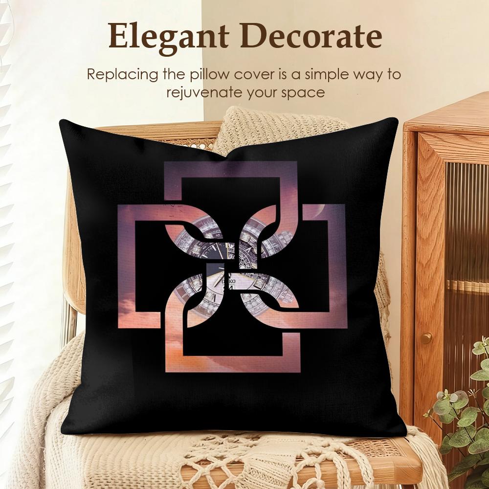 Male Singer Duki Cushion Cover Natural Linen Organic Fabric DoubleSided Printing Sofa Home Decor Gift Pillow Case