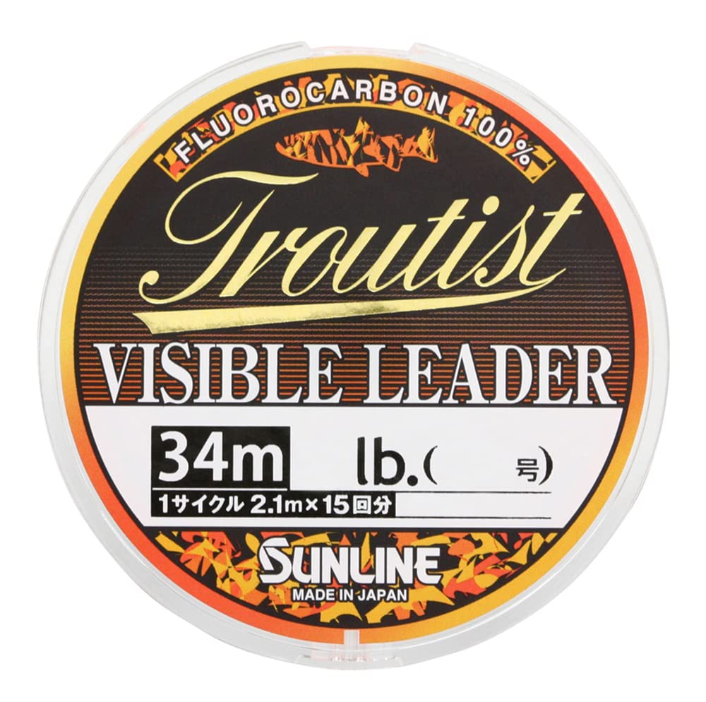 SUNLINE Troutist Visible Leader, 34m, 8LB2 Line