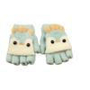 Kids' Winter Flip-Top Fleece-Lined Knit Gloves - Cute, Warm, Half-Finger for Boys & Girls