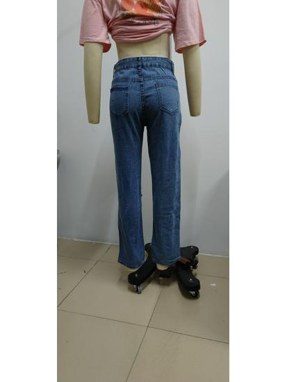 High Waist Wide Leg Ripped Jeans for Women - Slimming and Trendy