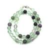 8mm Natural Multi Fluorite Gemstone Designer Beads Jewelry Handmade Choker Necklace 17-21" For Women 8BN-25