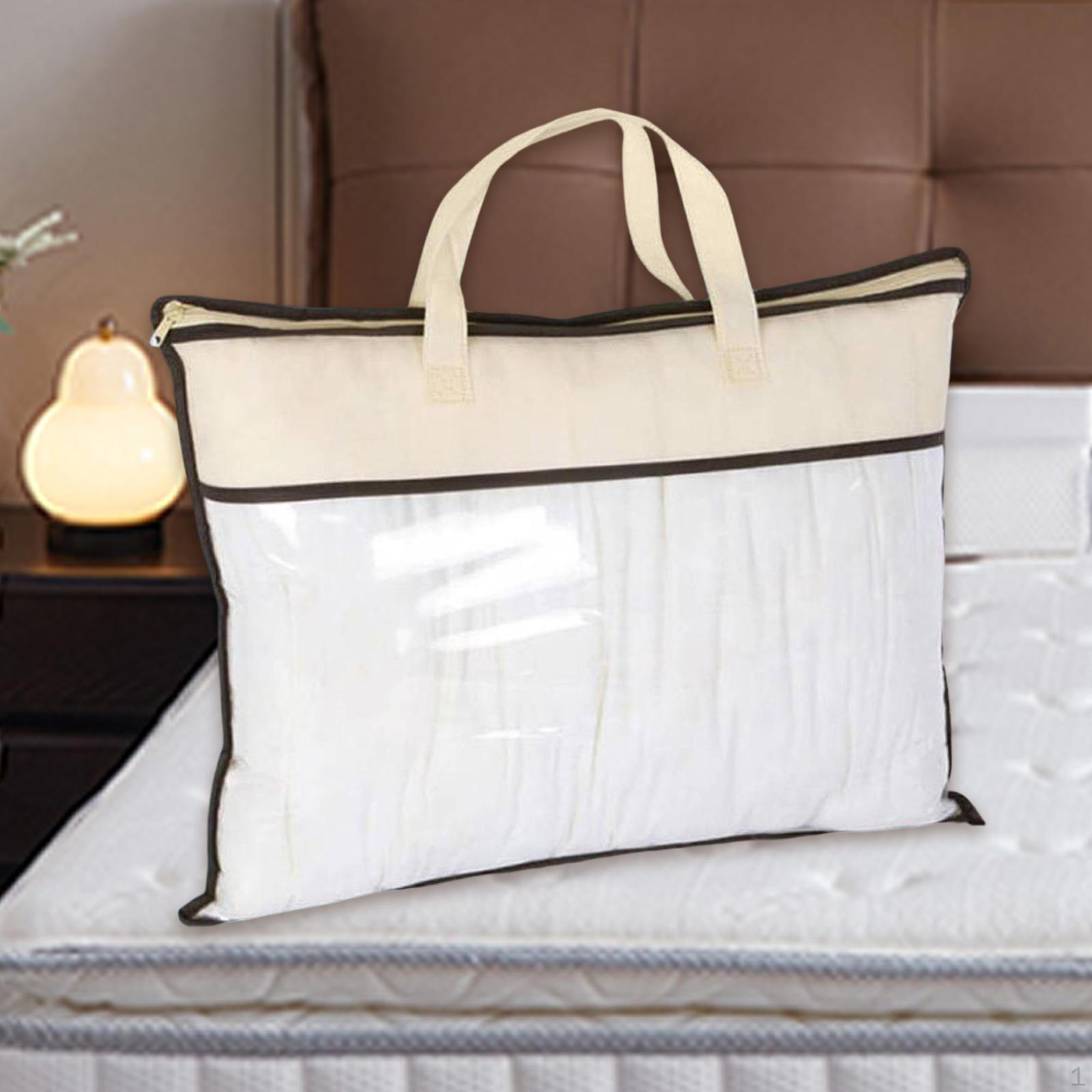 

Сумка для хранения одеял, органайзер для шкафа с местом для одежды brown edge