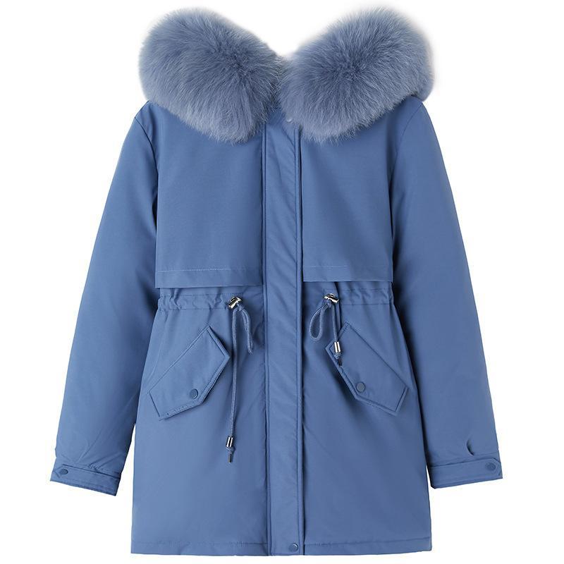 Stylish Long-length Parka Coat for Women, Featuring A Warm, Padded Lining and A Fashionable Design, Perfect for Winter.