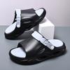 Fashion Summer Mens Fashion Beach Sandals Clogs Thick Sole Slipper Waterproof Anti Slip Sandals Flip Flops Non Slip Soft EVA Hole Shoes