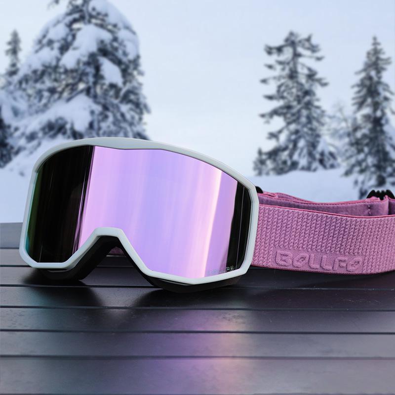 Anti-Fog Double Layer Ski Goggles - Fits Adult Helmets, Suitable for Children, Perfect for Winter Sports