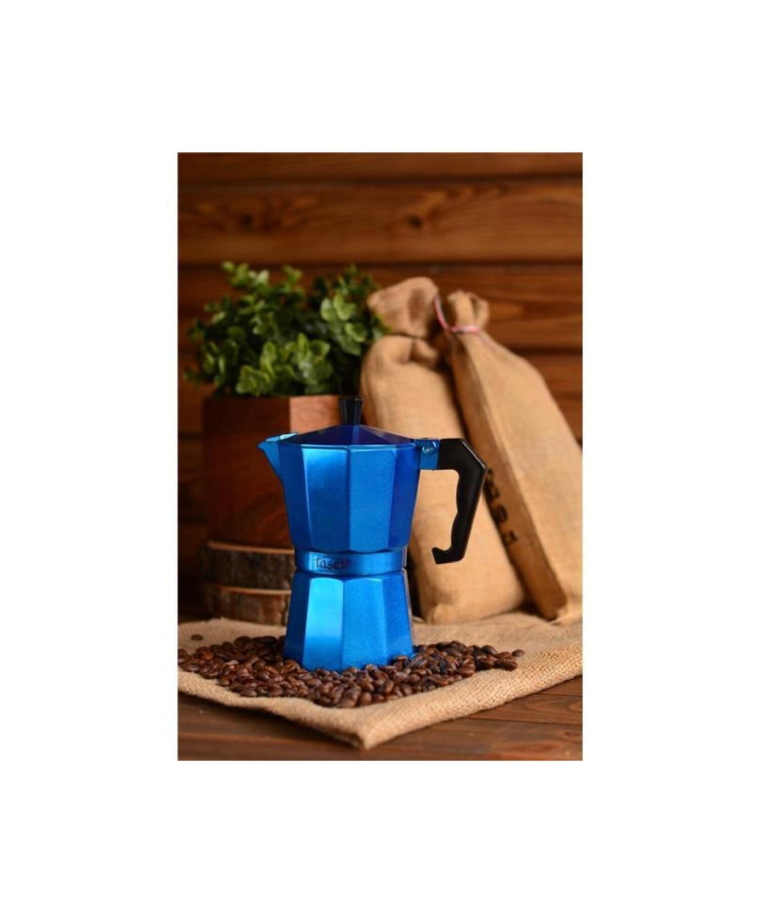 

Small Moka Pot 6 Cups Blue
